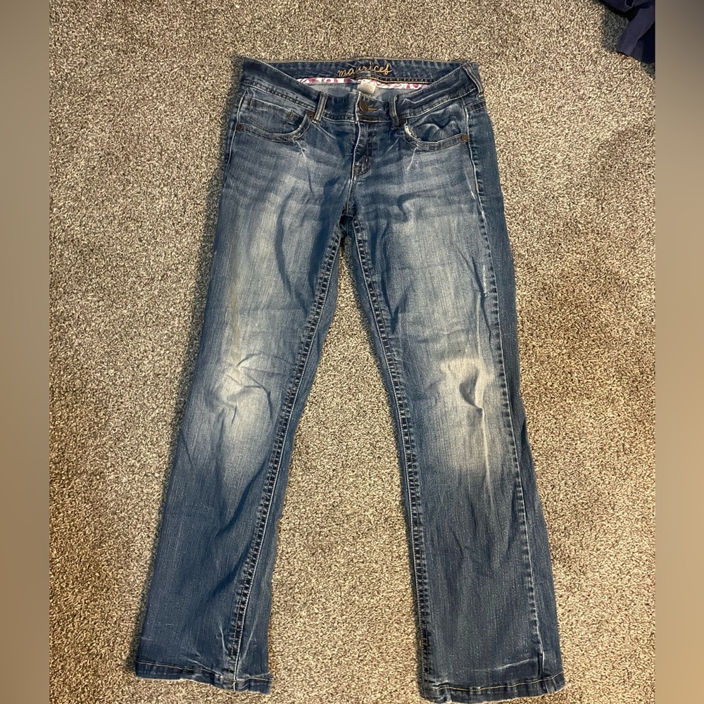 Maurices Dark Blue Straight Leg Jeans